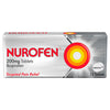Nurofen 200mg Ibuprofen (12 Tablets) by Nurofen offers targeted pain relief. The pack, not to be confused with Nurofen for Children or suspension, features a red and yellow target design on the packaging.