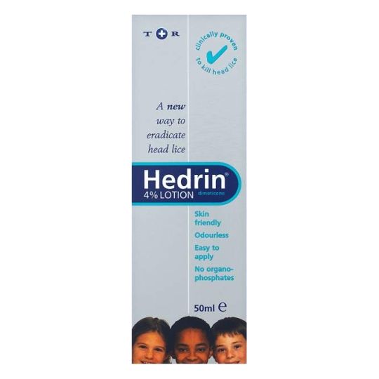 Hedrin Lotion (50ml), from the Hedrin brand, is a clinically proven, pesticide-free solution for head lice. Its skin-friendly, odorless, and easy to apply, effectively eliminating lice without organophosphates.