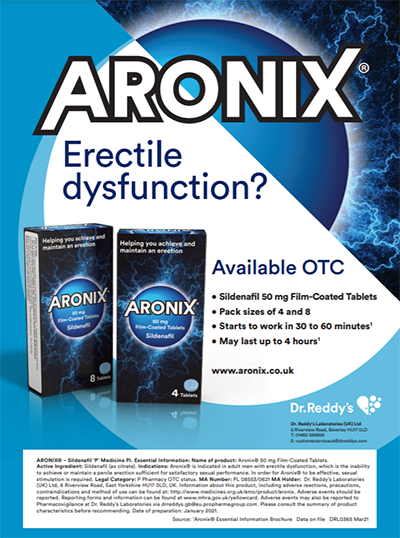 Explore Aronix, your answer to erectile dysfunction. These two blue boxes of Aronix 50mg Sildenafil Tablets for Men promise reliability. Starting 30-60 minutes after consumption and lasting up to 4 hours, they make impotence history. Available now on our website!.