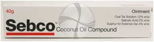 Sebco Ointment (40g) is a skincare solution containing 12% coal tar solution w/w, 2% salicylic acid w/w, and 4% sulphur w/w for external use to effectively treat skin conditions.