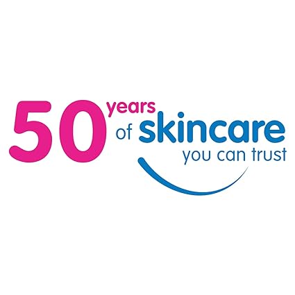 Text reads 50 years of skincare you can trust with 50 in bold pink and skincare in blue. A smile-like curve underlines skincare, emphasizing Oilatums dedication to gentle solutions for eczema and dry skin, as seen in our Eczema Dry Skin Emollient Cream (500ml).