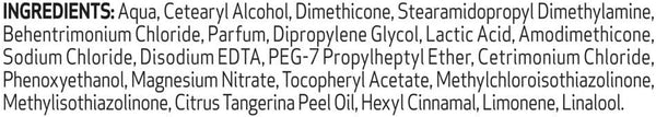 The Tresemme Moisture Rich Conditioner (500ml) by TRESemme lists ingredients like Aqua, Cetearyl Alcohol, Dimethicone, and Stearamidopropyl Dimethylamine. Enhanced with Vitamin E for intense moisturization, its formula nourishes deeply from root to tip.