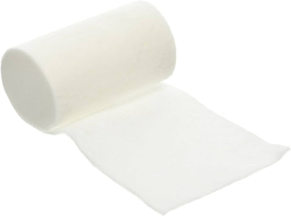 A Profore bandage (10 cm x 3.5m), integral to a multi-layered compression system, unfurls to the right against a white backdrop.