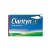 Box of Clarityn Allergy Tablets - Loratadine 10mg (10 Tablets) by Clarityn, featuring the 1 a Day logo, blue sky, white cloud, green grass, and the text “Hayfever & Other Allergies” on the front. This non-drowsy allergy relief provides effective treatment for hay fever and other allergies.