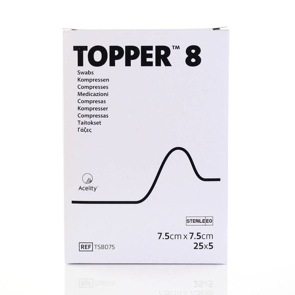 Topper Acelity Topper 8 Sterile Swabs 7.5x7.5 (25Pack) – 121 Pharmacy